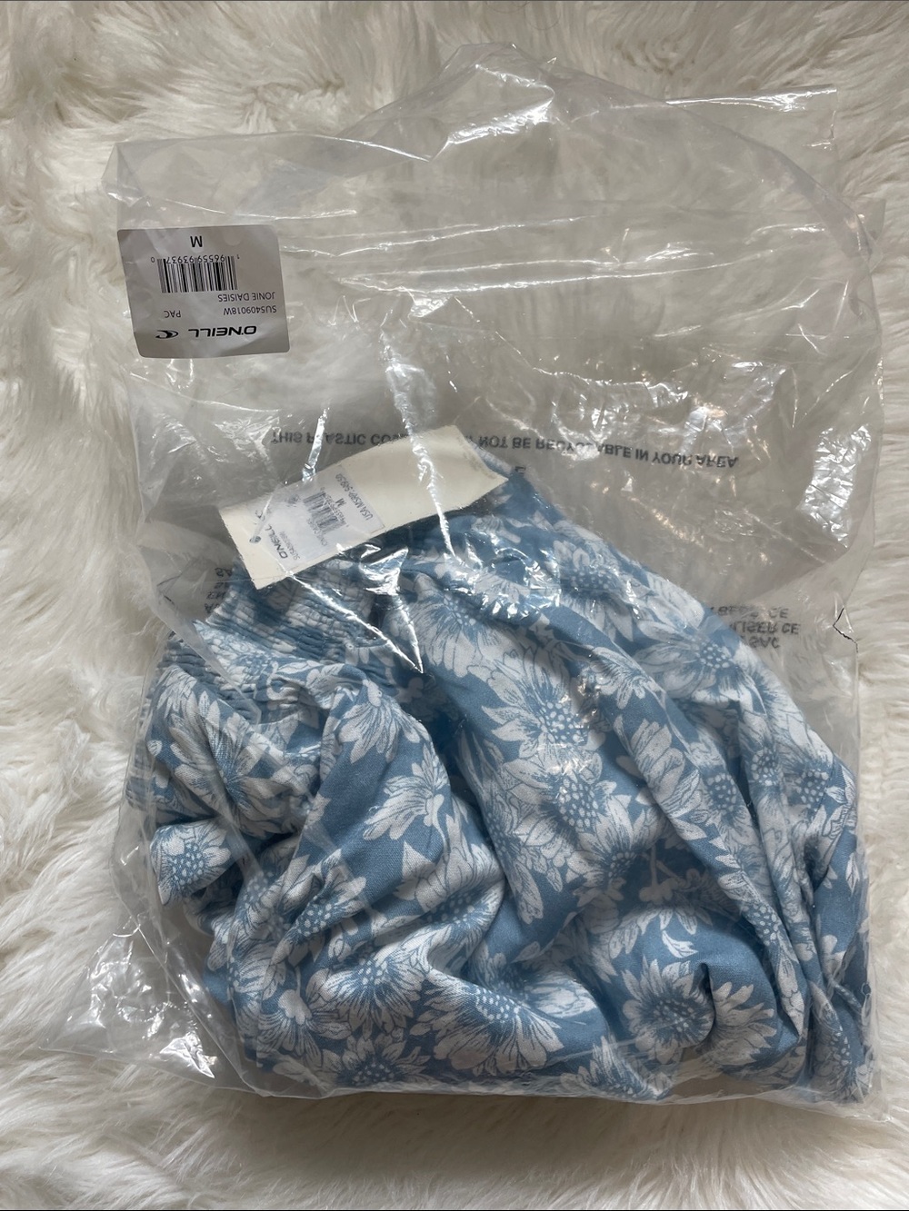 O'Neill Jonie Periwinkle-Sky Blue with white Daisies Pants Medium - Picture 8 of 16
